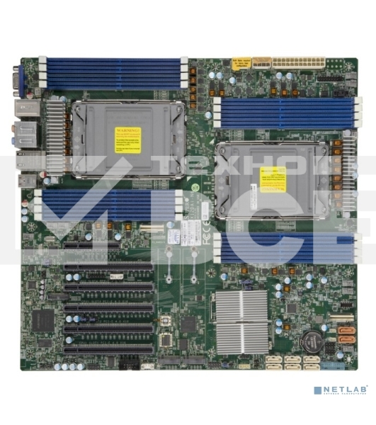 Серверная материнская плата Supermicro MBD-X12DAI-N6, 2xLGA 4189, Intel C621A, 16xDDR4, 8xSATA, 6xPCIe 4.0 x16, 1xPCIe 4.0 x8, 2xM.2, 2x1Gb LAN, 6xUSB 3.2 Gen 1, 2xUSB 3.2 Gen 2, 1xVGA, 1xCOM, 1xTPM, E-ATX