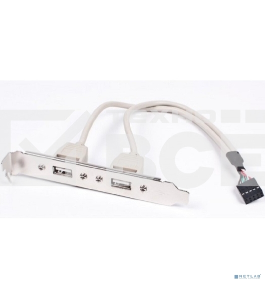 Планка в сист. блок на 2 USB2,0, Gembird 