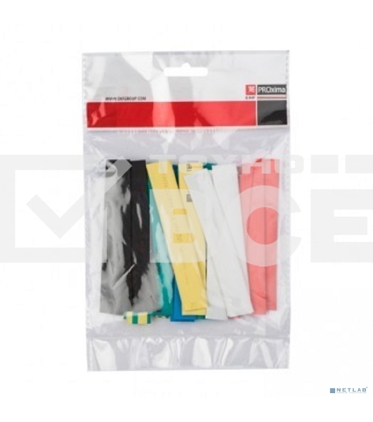 Набор трубок термоусадочных тонкостен. 4/2 (7 цветов по 3шт 100мм) EKF tut-n-4