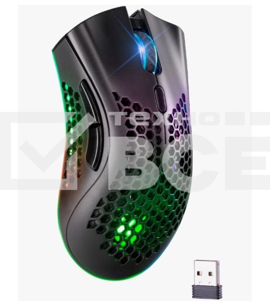 Мышь беспроводная Defender Warlock GM-709L черный, 2400 dpi, радиоканал, USB, кнопки - 8