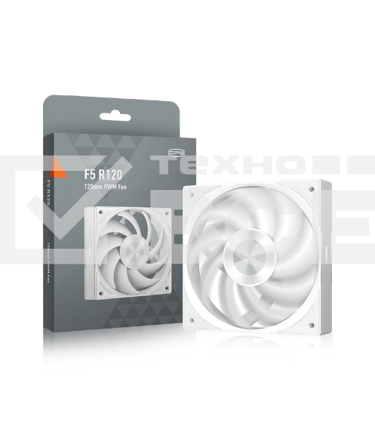 Кулер для ПК PCCooler F5R120 WH 3IN1 белый (120x120x25mm, 4-pin PWM, 46CFM, 26.88dBA, 1800RPM, 3pcs)
