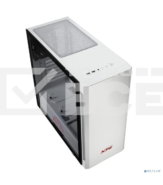 Компьютерный корпус XPG INVADER-WHITECOLOR BOXWORLDWIDE (ATX, подсветка ARGb, 2 вентилятора 120мм, стеклянная боковая панель,белый)