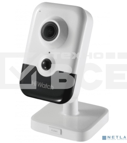 Видеокамера IP Hikvision HiWatch DS-I214(B) 4-4мм цветная корп.:белый/черный