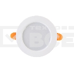 Панель светодиодная встраиваемая круглая 9Вт 230В 4000К 630Лм 118мм белая IP20 LAMPER, фото 1