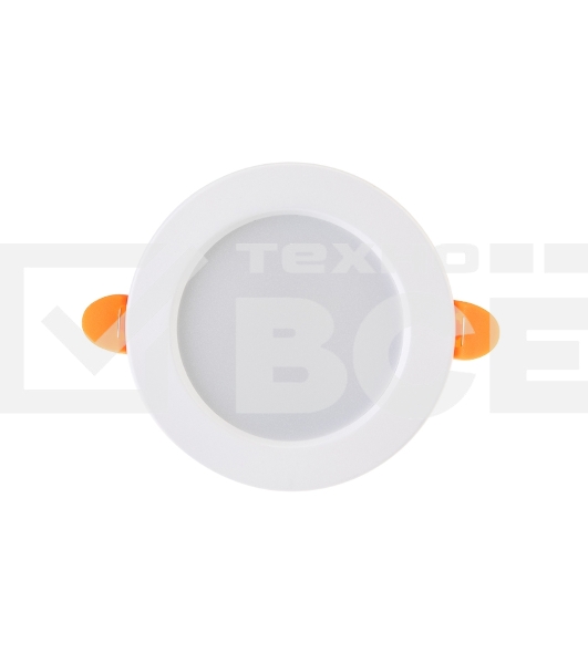 Панель светодиодная встраиваемая круглая 9Вт 230В 4000К 630Лм 118мм белая IP20 LAMPER