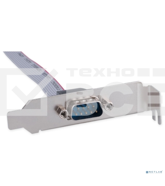 Планка на заднюю панель низкопрофильная Cablexpert CCDB9RECEPTACLE-LP, 1 порт COM/RS-232/DB9-M