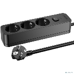 Сетевой удлинитель Perfeo 'REAL STRIP' 3,0 м, 3 розетки, 16А, 3500 Вт, черный., фото3