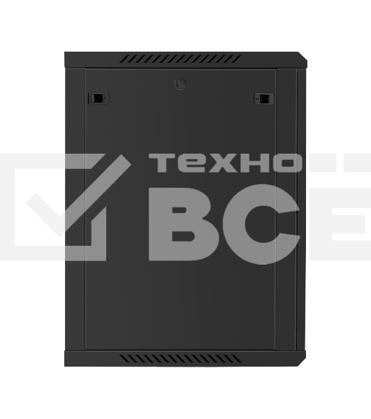 Шкаф телекоммуникационный 19' настенный 15U ExeGate EC-WM-15U.600.G.BLACK (19”, 15U, 600x600x769mm (ШхГхВ), передняя дверь закаленное стекло, съемные боковые панели, пыле- и влагозащита IP23, черный RAL 9004)