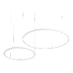 Подвесной светодиодный светильник Ambrella light FL5521/2+6 WH белый 45W 3000K/4200K/6400K D600/400*1300 (без ПДУ), фото6