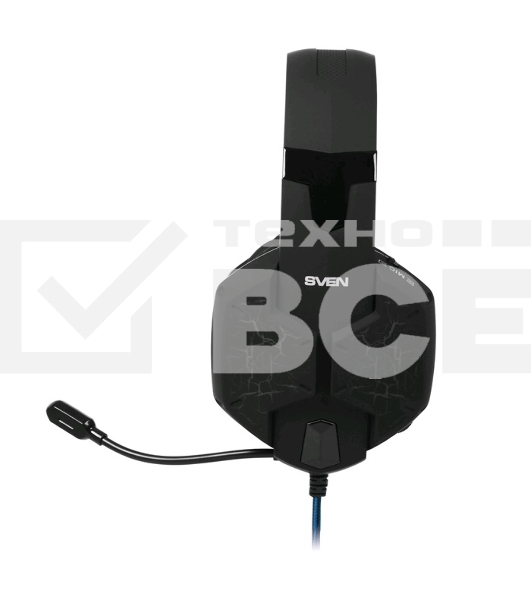 Гарнитура SVEN AP-U980MV, черный-синий (USB, LED, 7.1, 2.2m)