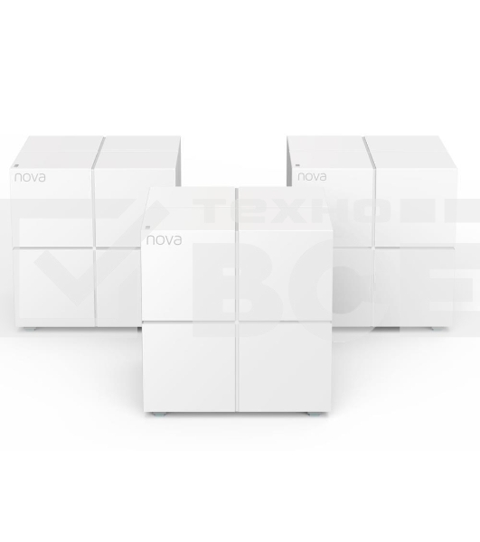 Tenda nova MW6 ( 3 роутера) АС1200 Двухдиапазонная Wi-Fi Mesh система, 2 порта gigabit ethernet RJ45