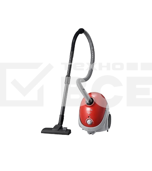 Пылесос Samsung VCC5251V3R 1800Вт, красный 410/1800 Вт, уборка сухая, пылесборник мешок, контейнер 2л