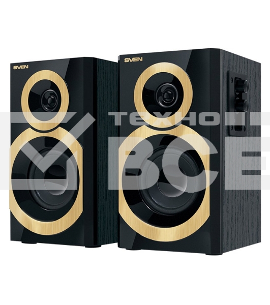 Колонки SVEN SPS-619 GOLD {акустическая система 2.0, мощность 2х10 Вт(RMS)}