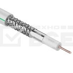 Кабель коаксиальный CAVEL SAT 703 B, Cu/Al/CuSn, 75%, 75 Ом, бухта 100 м, белый, фото 1