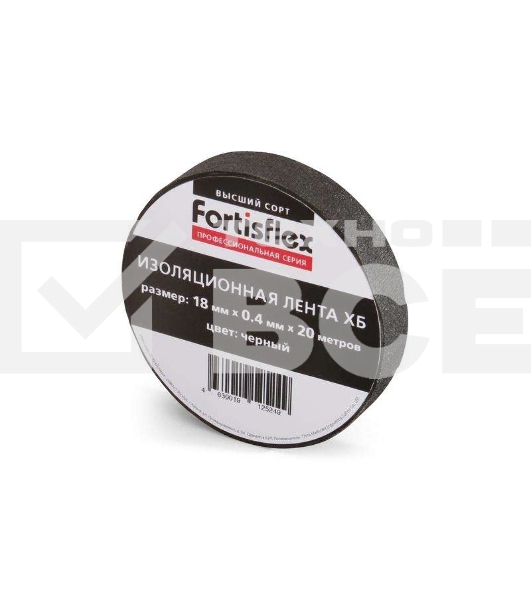 Изолента ХБ 18х0.4х11 черн. Fortisflex 71242