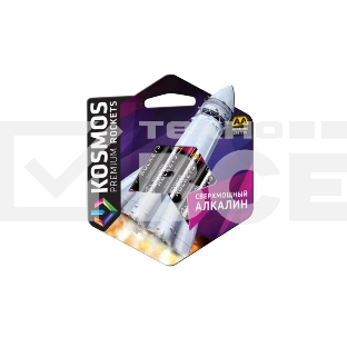Элемент питания алкалиновый AA/LR6 Kosmos premium ROCKETS (блист.4шт) КОСМОС KOSLR6ROCKETS4BL