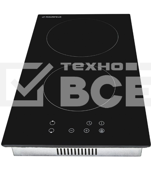 Панель варочная Maunfeld EVCE.292-BK ДОМИНО, ЧЕРНОЕ стекло
