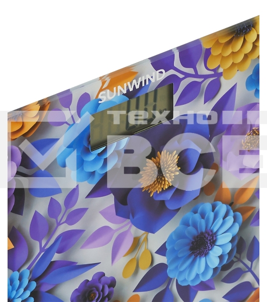 Весы напольные электронные SunWind SSB051 макс.180кг рисунок