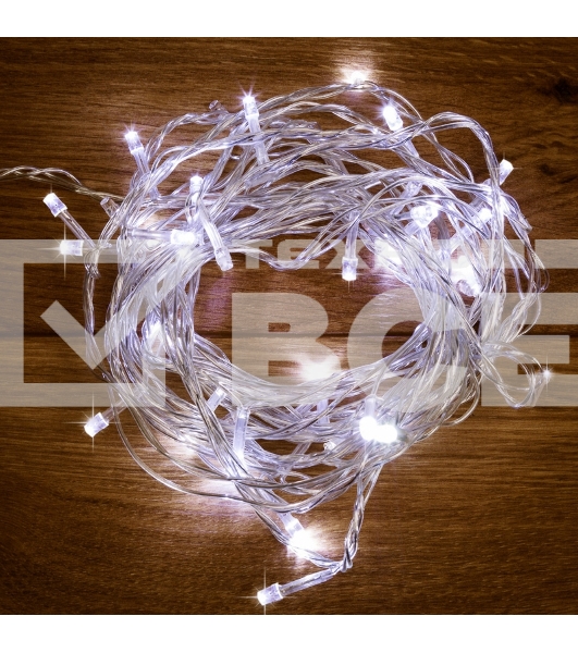 Гирлянда Твинкл-Лайт 20 м, прозрачный ПВХ, 160 LED, цвет белый