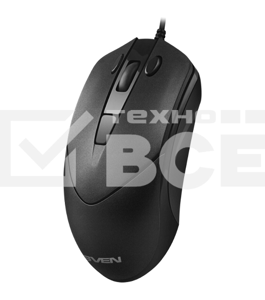 Мышь проводная SVEN RX-100 черный, 4000 dpi, USB, кнопки - 6