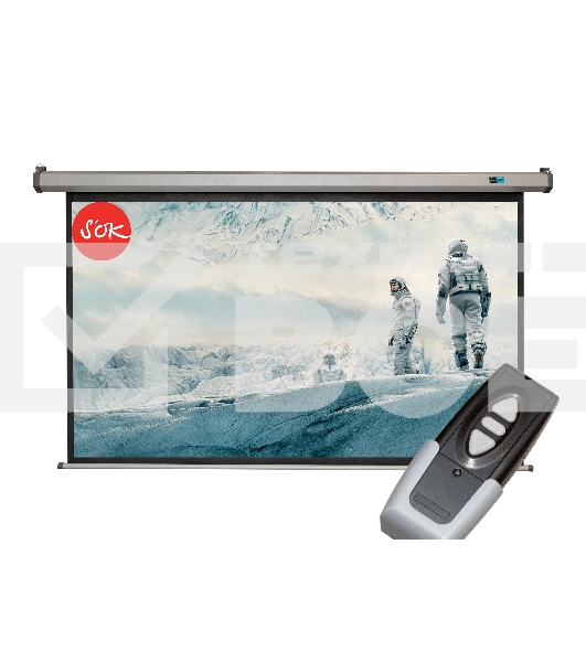 Экран Pro 200x112см Motoscreen 16:9 настенно-потолочный(моторизованный) 90' фибергласс, серый корпус