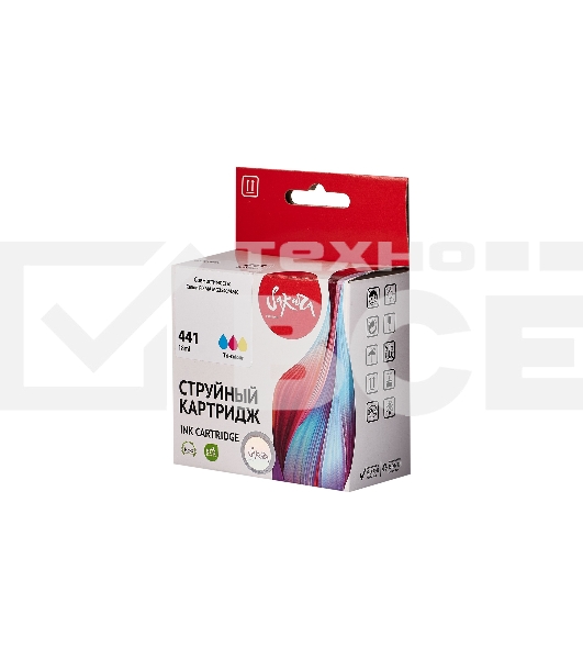 Струйный картридж Sakura 5221B001 (441 Color) для Canon, триколор, 18 мл., 400 к.