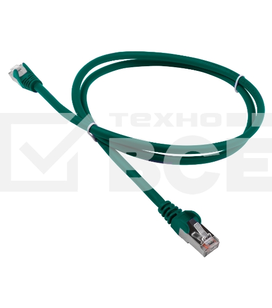 Кабель Патч-корд LANMASTER LSZH FTP кат.5e, 3.0 м, зеленый