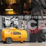 Компрессор DLS950/24 безмаслянный малошумный  950 Вт, 165 л/мин,ресивер 24 л  Denzel, фото 1