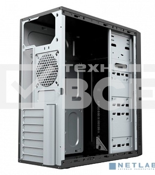 Компьютерный корпус MidiTower Powerman DA812BK Black PM-500ATX-F 2*USB 2.0+2*USB 3.0 Audio ATX