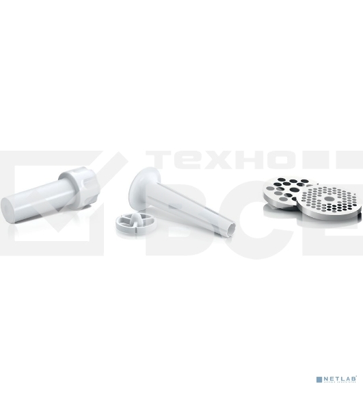 Мясорубка Bosch MFW3910W CompactPower, 1900Вт, 2,3 кг/мин, цвет: белый, механическая за щита от перегрузки, 1 скор. Комплект: 2 диска для фарша, насадка для кол басок