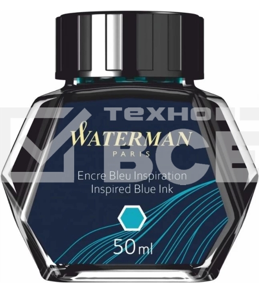 Флакон с чернилами Waterman (CWS0110810) Inspired Blue чернила 50мл для ручек перьевых