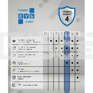 Фильтр-удлинитель PC 3 м 6 р, черный 16А, SPG6-B1