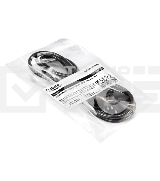 Кабель питания ExeGate Special EC-1,8S (C13 угловой->C14, 3*1.0mm2, CCA, черный, 1.8м)