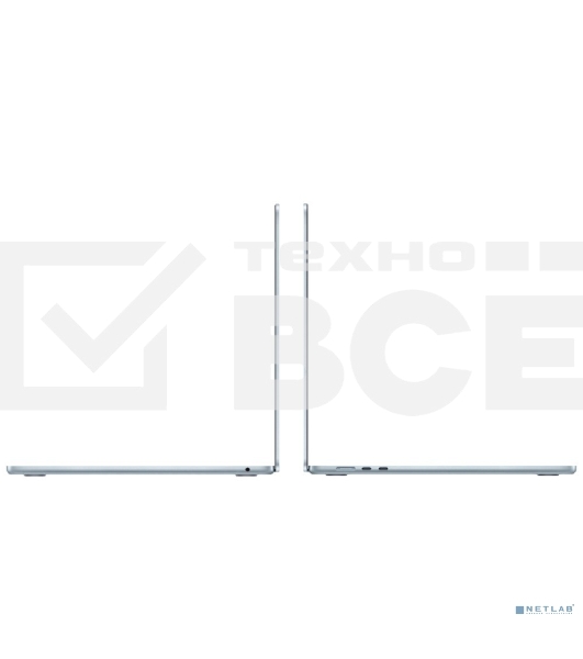 Ноутбук Apple MacBook Air 15-inch 2025 [MC7C4ZA/A] (КЛАВ.РУС.ГРАВ.) Sky Blue 15.3