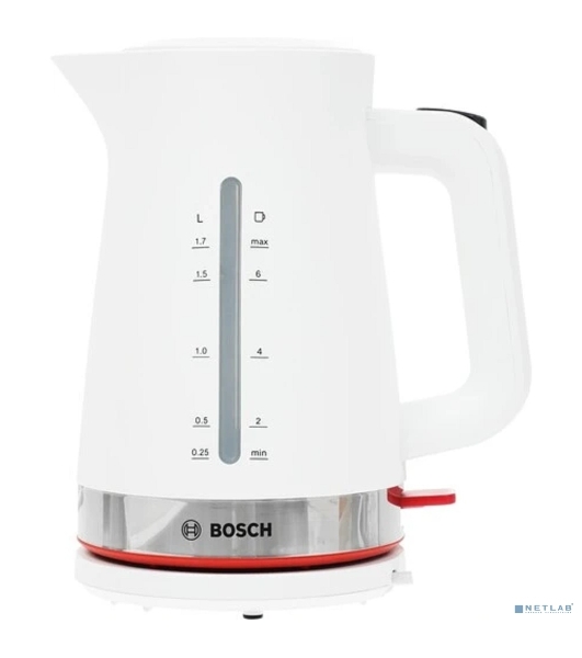 Чайник электрический Bosch TWK4M221 1.7 л, белый корпус: пластик