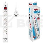 Сетевой фильтр Buro BU-SP3_USB_2A-W 3м (6 розеток) белый (коробка), фото6