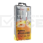 Кабель USB 2.0 Cablexpert CC-G-mUSB01R-3M, AM/microB, серия Gold, длина 3м, красный, блистер, фото3