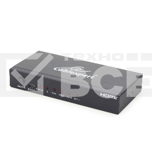Разветвитель Gembird DSP-4PH4-02 Разветвитель HDMI Cablexpert, HD19F/4x19F, 1 компьютер => 4 монитора, Full-HD, 3D, 1.4v
