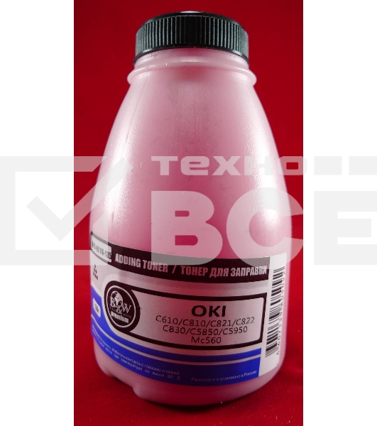 Тонер OKI C610/C810/C821/C822/C830/C5850/C5950/MC560 Magenta (фл., 135г) B&W Premium (Tomoegawa) - фас.России