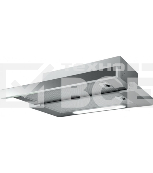 Встраиваемая вытяжка Jet Air AURORA LX/GRX/F/50 / 50 см, 650 м3, кнопочное управл., цвет:нерж.сталь