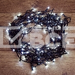 Гирлянда светодиодная универсальная Уличная 100 LED БЕЛЫЕ 10 метров с контроллером, фото 1