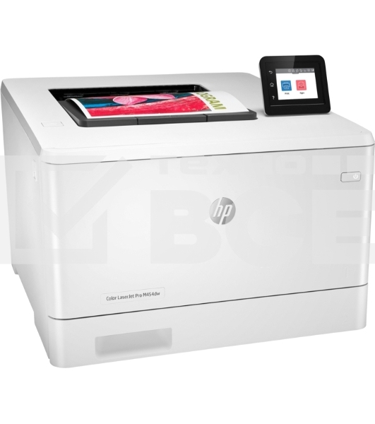 Принтер лазерный HP Color LaserJet Pro M454dw (W1Y45A#B19), А4, цветной, печ. до 27 стр/мин., 600 x 600 dpi, USB, RJ-45, Wi-Fi, BlueTooth, Air Print, Mopria