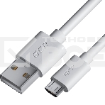 Кабель GCR 2.0m MicroUSB, белый, быстрая зарядка, 28/24 AWG, фото2