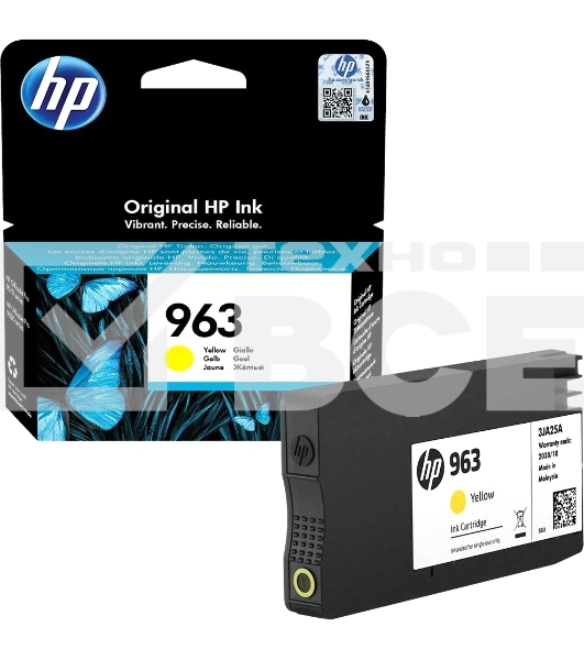 Картридж струйный HP 963 3JA25AE желтый (700 стр) для HP OfficeJet Pro 901x/902x