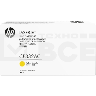 Контрактный Картридж лазерный HP 654A Ylw Contract LJ Toner Cartridge