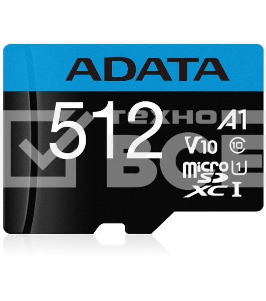 Карта памяти MICRO SDXC 512GB AUSDX512GUICL10A1-RA1 ADATA