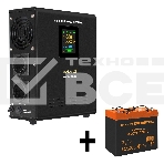 Комплект ИБП EX295995RUS + батарея 55Aч EX285652RUS 1шт (инвертор, синус, для котла, настенный) ExeGate FineSine SX-500.LCD.AVR.2SH <500VA/300W, чистая синусоида, цветной LCD-дисплей, AVR, 2*Schuko, линейно-интерактивный, крепление настенное/универсальное, фото2