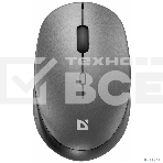 Мышь беспроводная Defender Auris MB-027 серый, 1600 dpi, радиоканал, USB, кнопки - 4, фото3