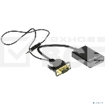 Переходник VGA (M)-HDMI (F) Cablexpert A-VGA-HDMI-01, 19M/15F, длина 15см, аудиовыход Jack 3,5 (M), питание от USB, фото4