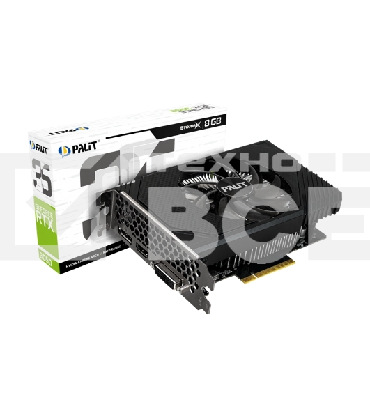 Видеокарта Palit PA-RTX3050 STORMX 8GB RTX 3050 8Gb 128bit GDDR6 1042/14000 DVIx1 HDMIx1 DPx1 HDCP Ret